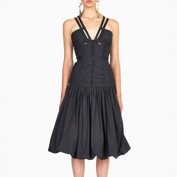 Ulla Johnson Kaia Dress in Black Size 10 - Picture 1 of 7